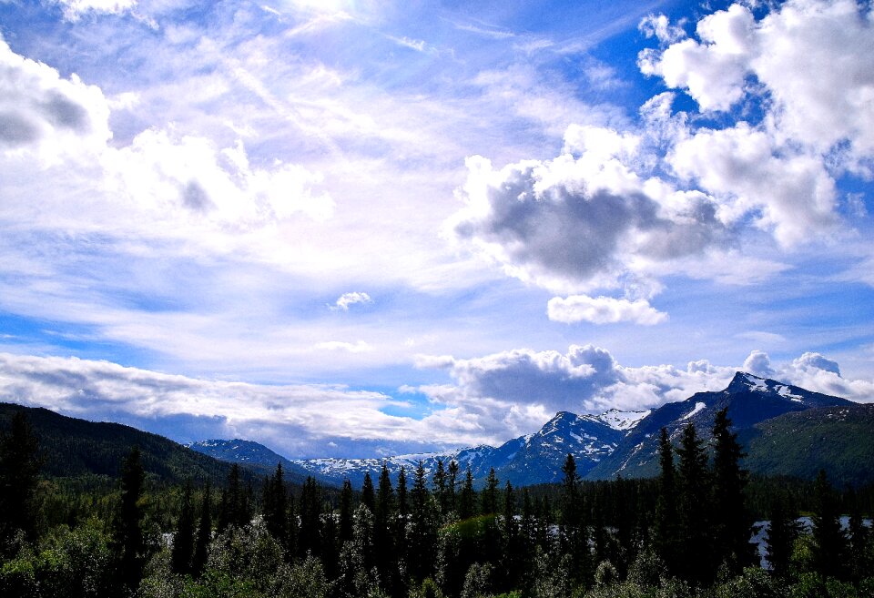 Nordland clouds landscape