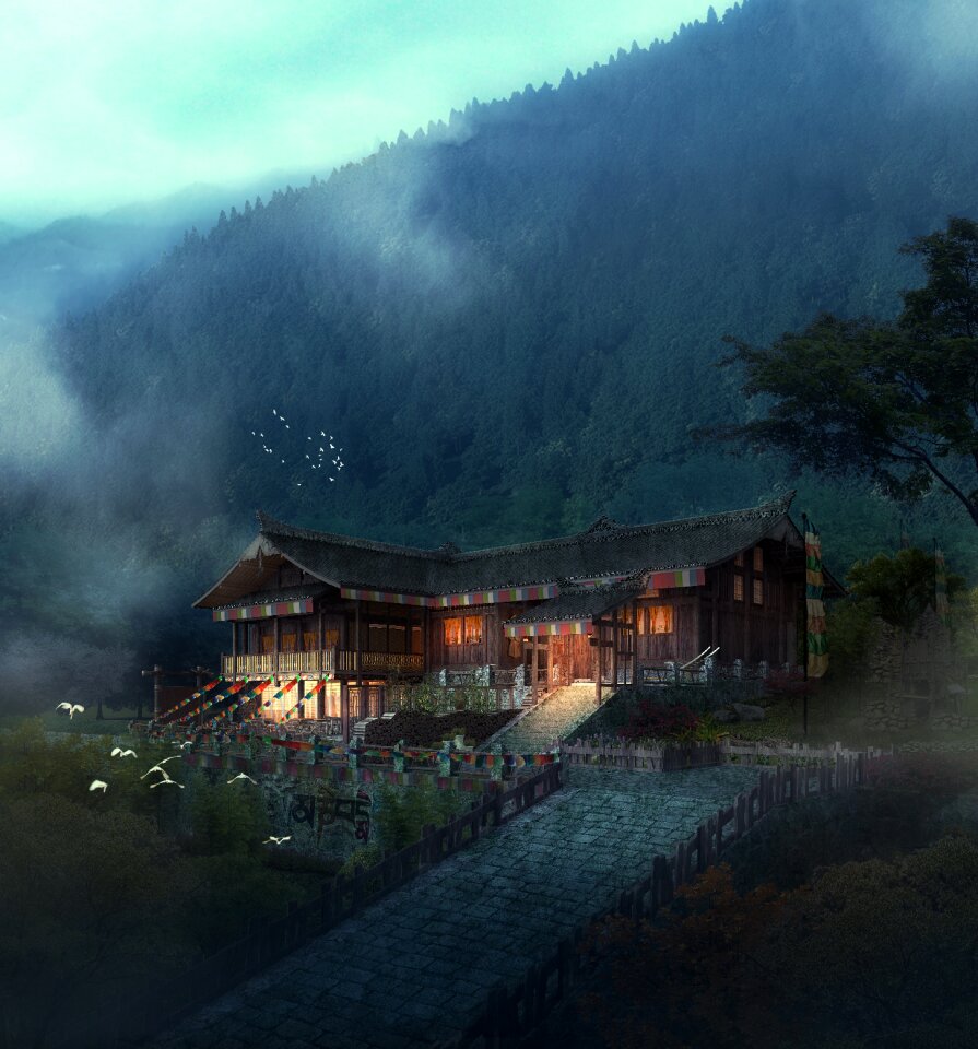 Outdoor wood nature