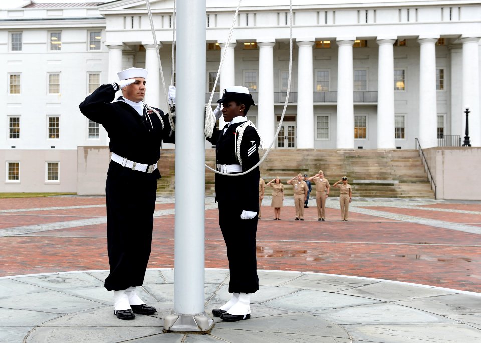 170406-N-PG340-032 - Naval moment of silence for victims of sexual assault in Portsmouth, Virginia