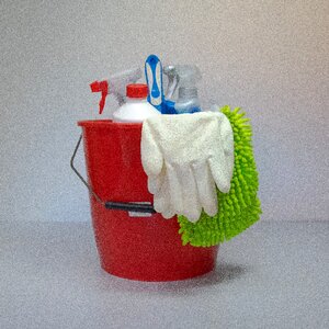 Cleaning rags make clean cleaning lady