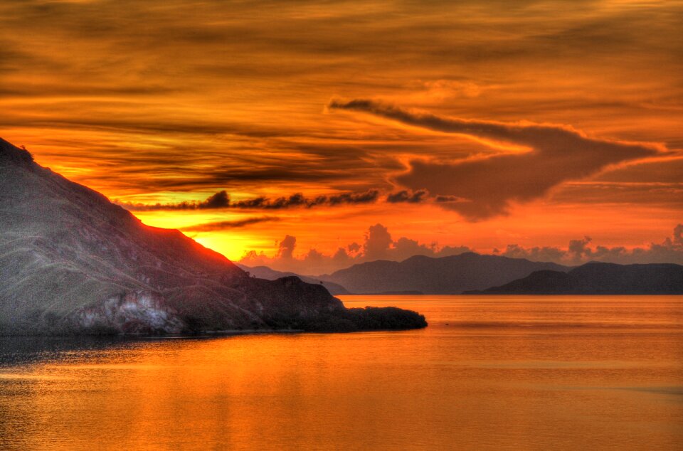 Dusk evening komodo