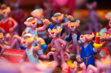 Dudes mascots pink panther