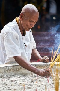 Male temple asian photo