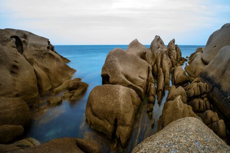 Coast rock corsica photo