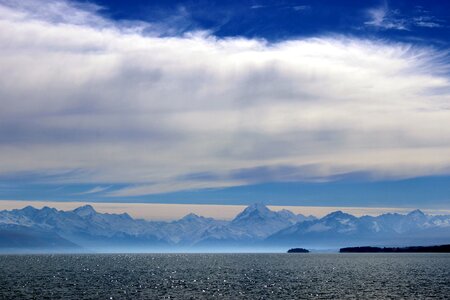 Outlook landscape blue