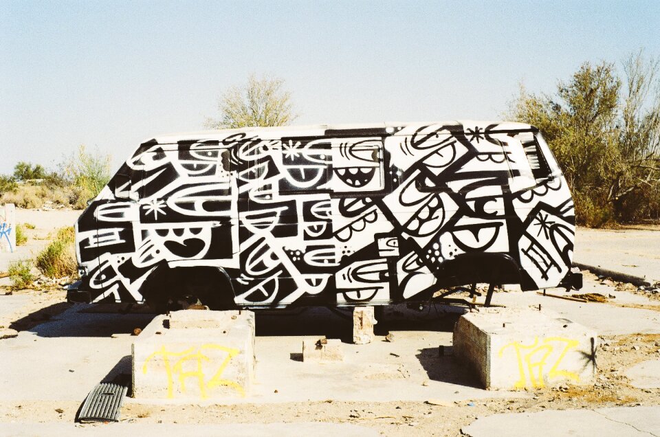 Van paint job graffiti