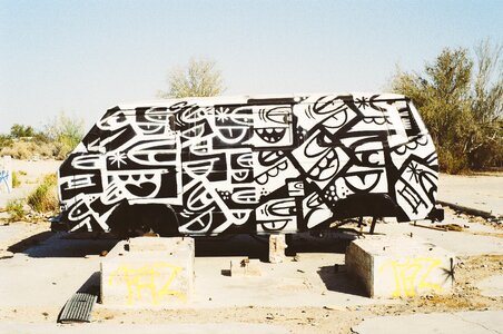 Van paint job graffiti