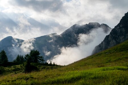Alpine landscape view photo