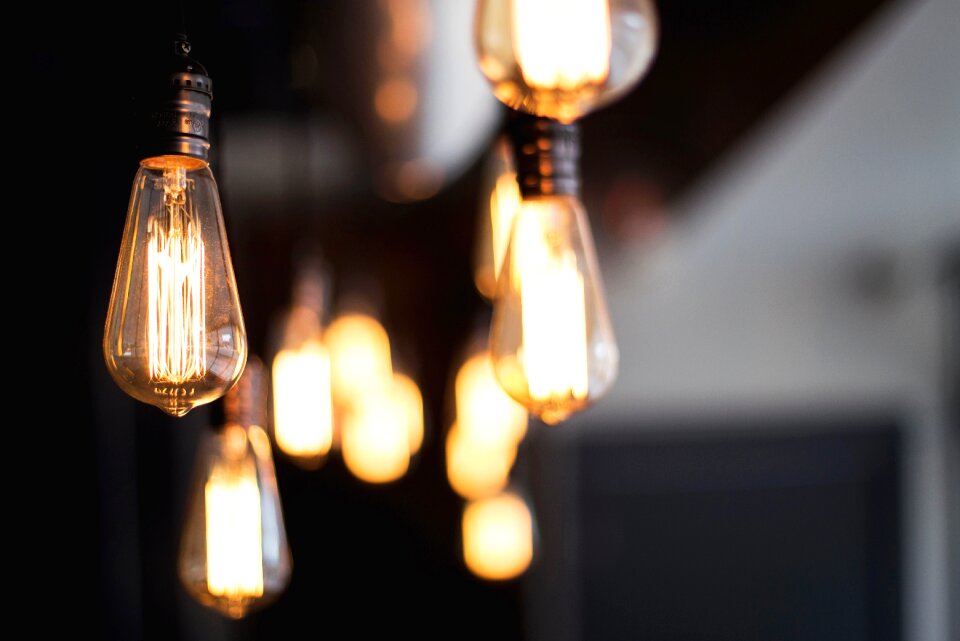 Blur bokeh lamp