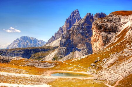 South tyrol alpine alpine panorama photo