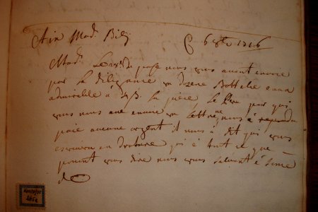 1716-10-06-Farina-Briefcopierbuch photo