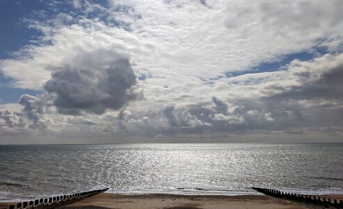 Sand water sky photo