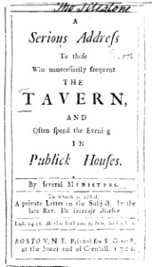 1726 tavern Boston