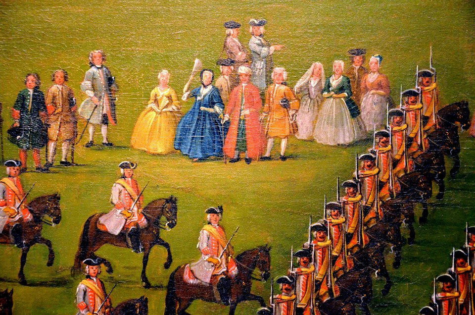 1735 Revue von Bemerode (Ausschnitt mit Ernst August Mustapha de Misitri), Johann Franz Lüders