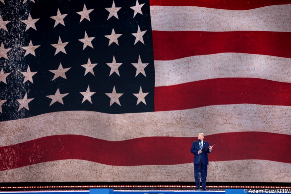 US President Donald Trump. 75th anniversary of the landing of Allied forces in Normandy