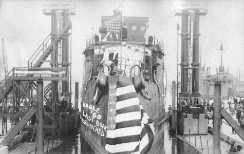 USS Eagle boat (PE-60) launch day at the Ford Motor Company, Detroit Michigan, August 13th 1919. (50247680366)