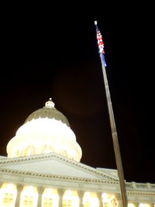 Utah State Capitol grounds, Thanksgiving evening - November 2008 - by Brandon Evershed (17) (18146936009)