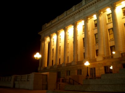 Utah State Capitol grounds, Thanksgiving evening - November 2008 - by Brandon Evershed (27) (18145192528)