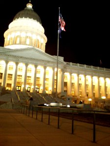 Utah State Capitol grounds, Thanksgiving evening - November 2008 - by Brandon Evershed (14) (17712516803)