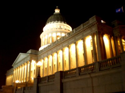 Utah State Capitol grounds, Thanksgiving evening - November 2008 - by Brandon Evershed (31) (18329019702)