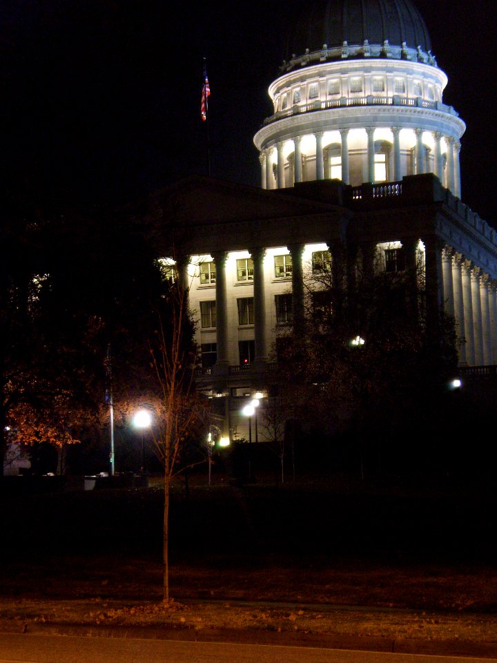 Utah State Capitol grounds, Thanksgiving evening - November 2008 - by Brandon Evershed (35) (18145069288)