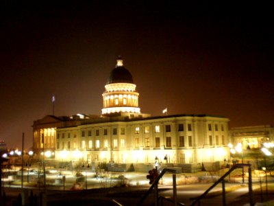 Utah State Capitol grounds, Thanksgiving evening - November 2008 - by Brandon Evershed (46) (17710108644)