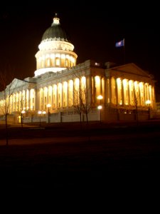 Utah State Capitol grounds, Thanksgiving evening - November 2008 - by Brandon Evershed (60) (17709928164)