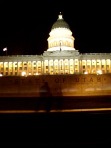 Utah State Capitol grounds, Thanksgiving evening - November 2008 - by Brandon Evershed (7) (18305962516)