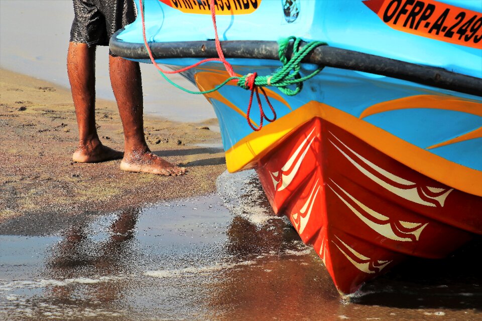 The fisherman beach indian ocean