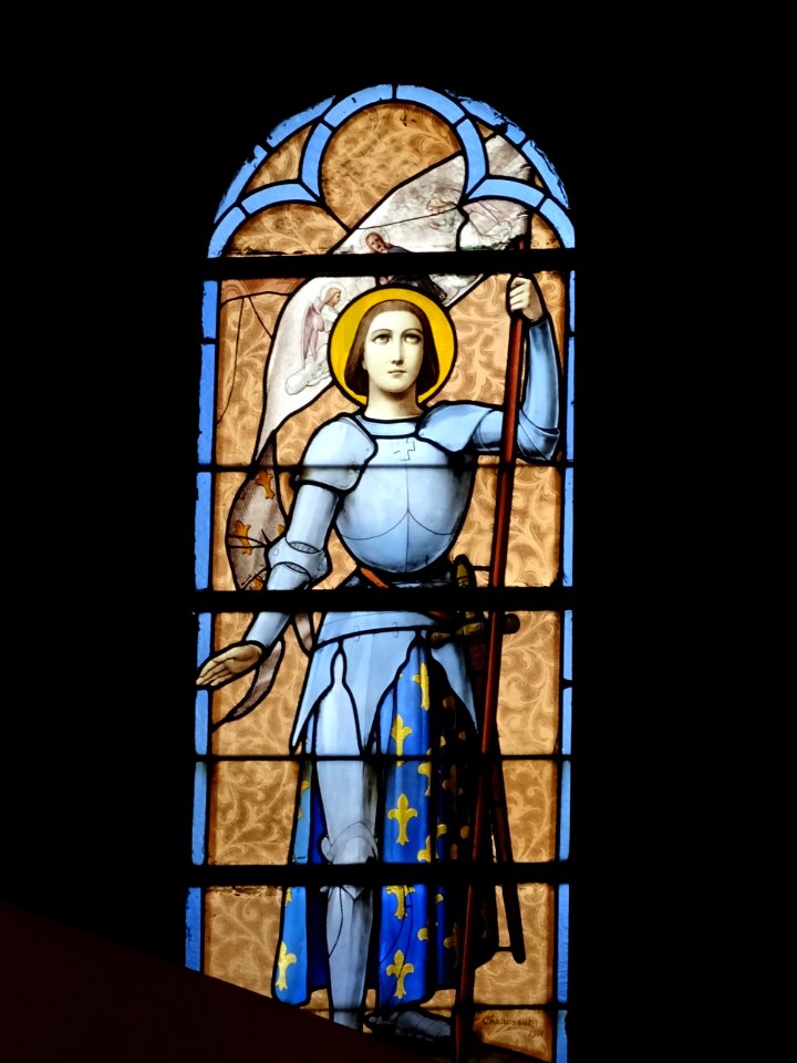 Vitrail Jeanne d'Arc église Saint-Joseph-des-Épinettes