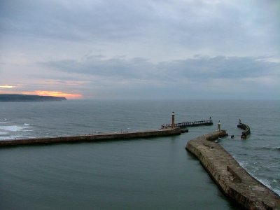 Whitby Harbour, Yorkshire, Sunset (14561351267) photo