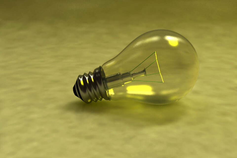 Incandescent lamp energy power