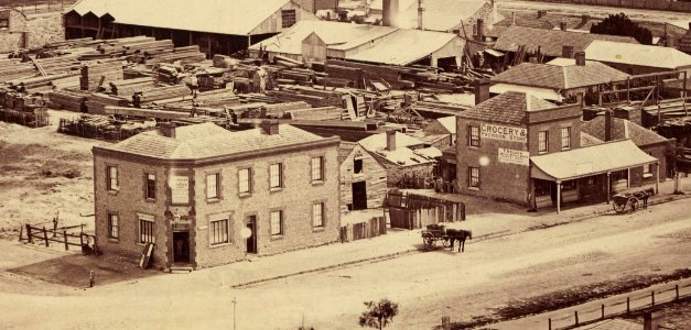 Windsor Castle Hotel, Franklin Street, 1865 (40680361540)