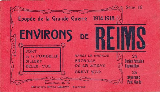 Autour de Reims-FR-51-en 1918-couverture du carnet-1