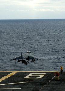 AV-8B Harrier aboard USS America 150222-N-AC979-243