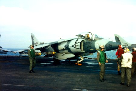 AV-8B VMA-331 on USS Nassau (LHA-4) during 1991 Gulf War