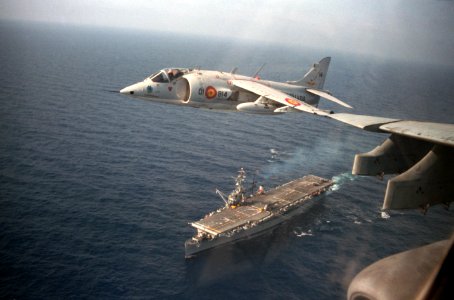 AV-8S over SNS Dedalo (R01)