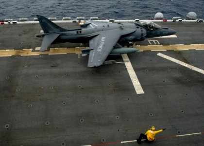 AV-8B Harrier aboard USS America 150222-N-AC979-219