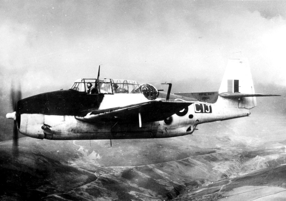 Avenger 711 Squadron RN in flight