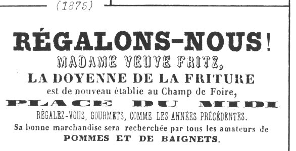 Avertissement Friture Fritz