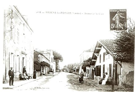 Avenue de la gare de Brocas