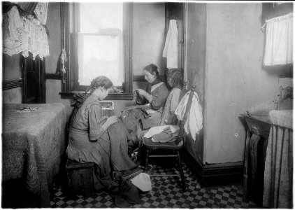 Averzano family, photo taken 1-30 P.M. March 6, a school day and Josephine said she wasn't going to school this week... - NARA - 523528