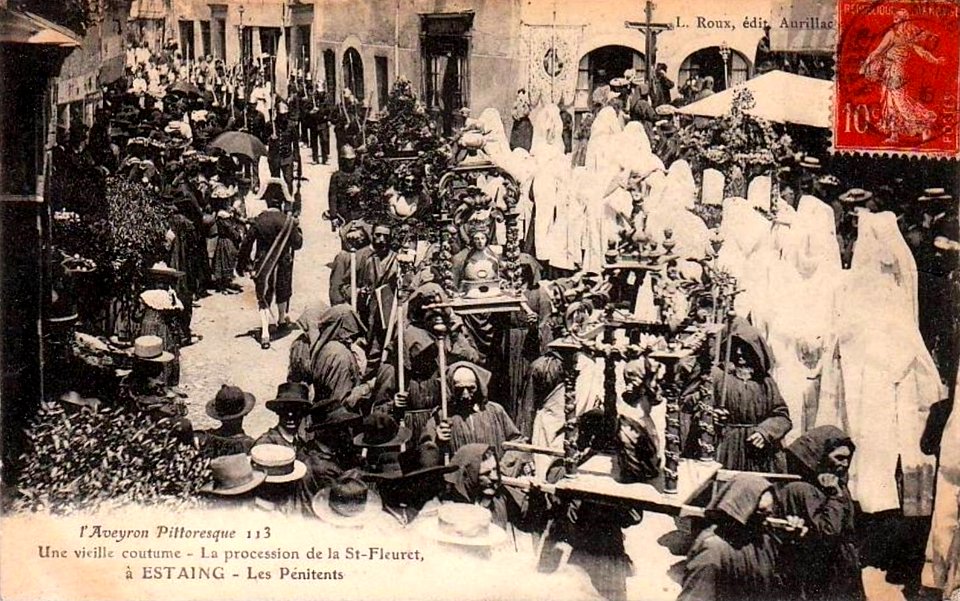 Aveyron Pittoresque 113 - Procession de la St Fleuret