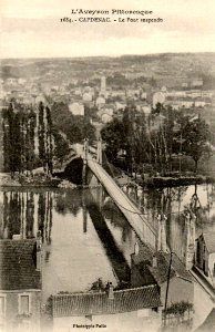 Aveyron Pittoresque 1684 - Capdenac - pont suspendu