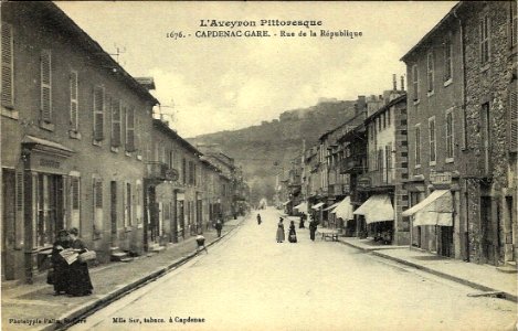 Aveyron Pittoresque 1676 - Capdenac Gare - Rue de la République