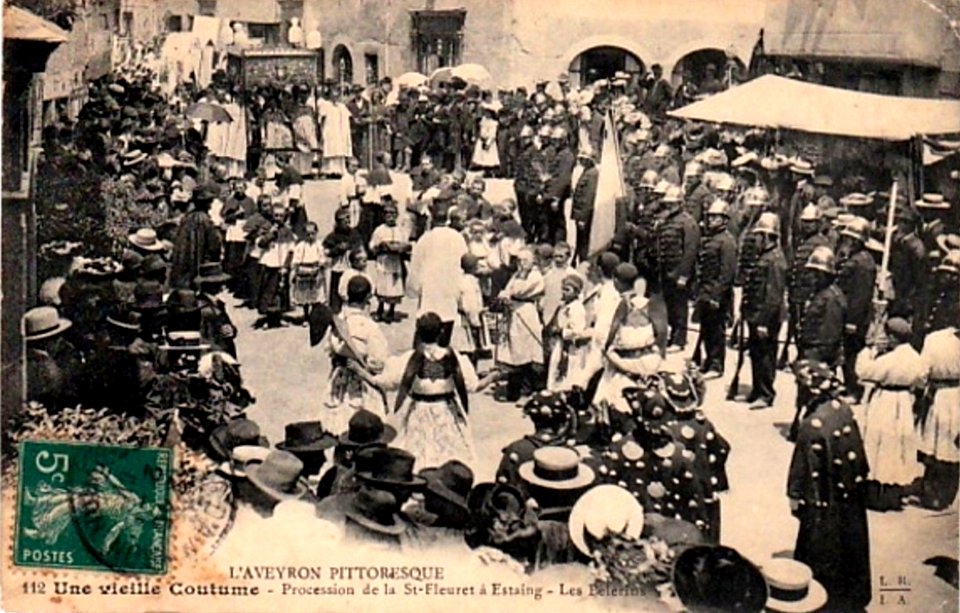 Aveyron Pittoresque 112 - Procession de la St Fleuret