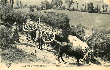 Aveyron Pittoresque 2290 - Accident de la route