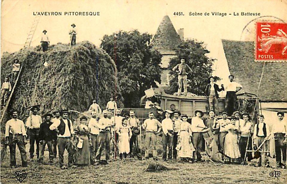 Aveyron Pittoresque 4451 - La batteuse