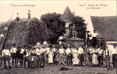Aveyron Pittoresque 5965 - La batteuse