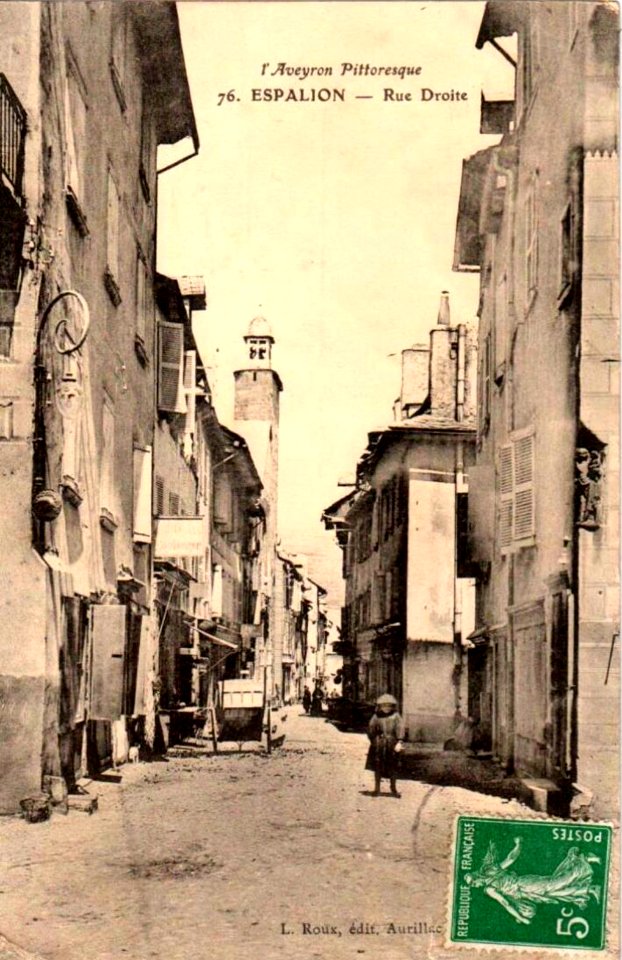 Aveyron Pittoresque 76 - Espalion - Rue Droite